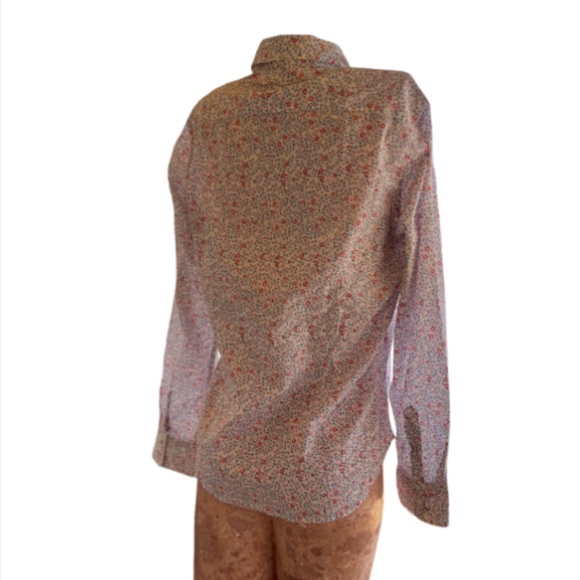 Stile Benetton Long Sleeve Floral Print Button-Down Shirt - Picture 5 of 7